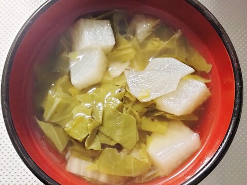 【シンプル】大根と白菜のほっこりスープ